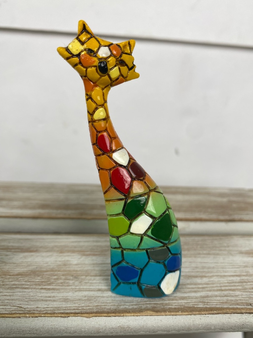 Multicolor Mosaic Art Cat Figurines 3 Cats colorful - Picture 6 of 10